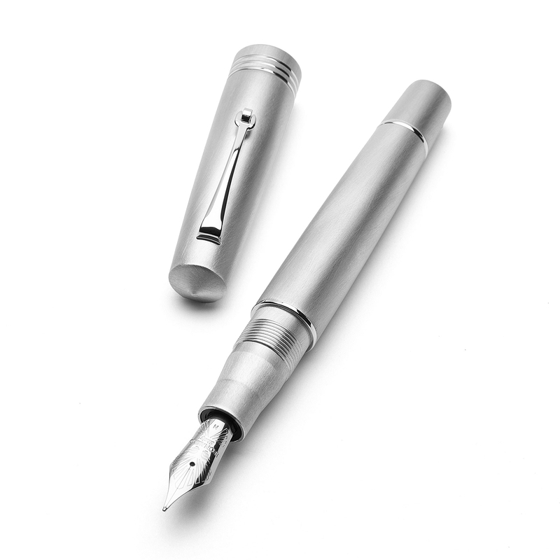 Leonardo Officina Italiana Leonardo Momento Zero Penna Stilografica Alumina & Rodio Edizione Limitata