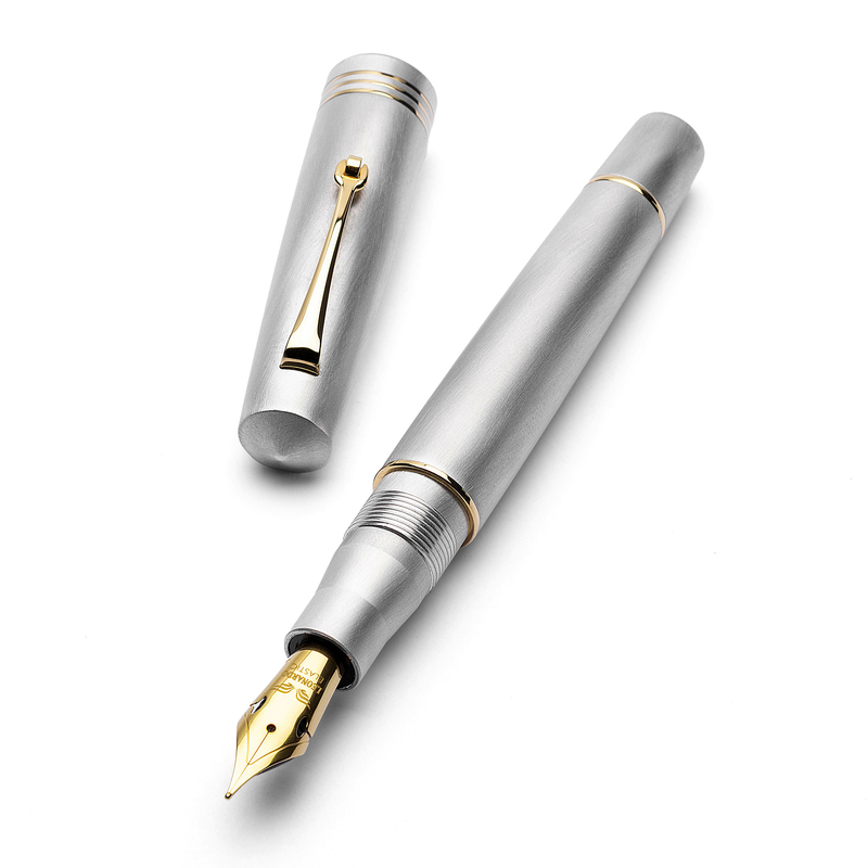Leonardo Officina Italiana Leonardo Momento Zero Penna Stilografica Alumina & Oro Edizione Limitata