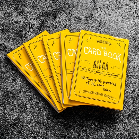 Galen Leather The Card Book Set di 5 Quaderni B8 Carta Tomoe River