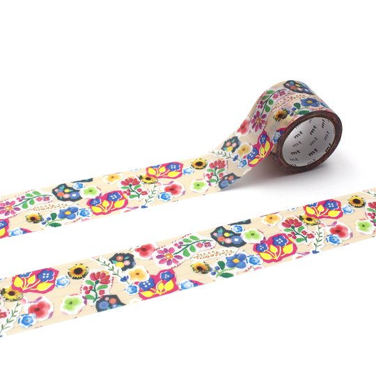 MT Ex Washi Tape Flower Sticker Collage