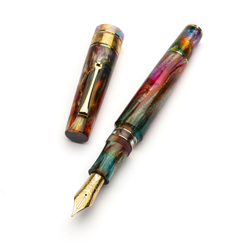 Leonardo Officina Italiana Leonardo Supernova Fountain Pen Primary Manipulation 5 & Gold Nib No. 8 Limited Edition