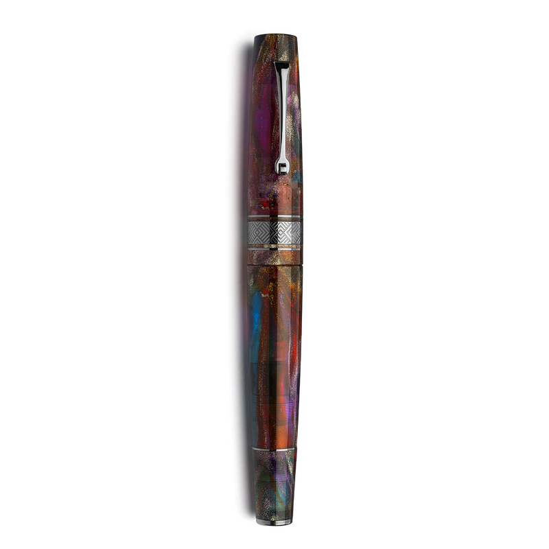 Leonardo Officina Italiana Leonardo Supernova Fountain Pen Primary Manipulation 5 & Ruthenium Nib No. 6 Limited Edition