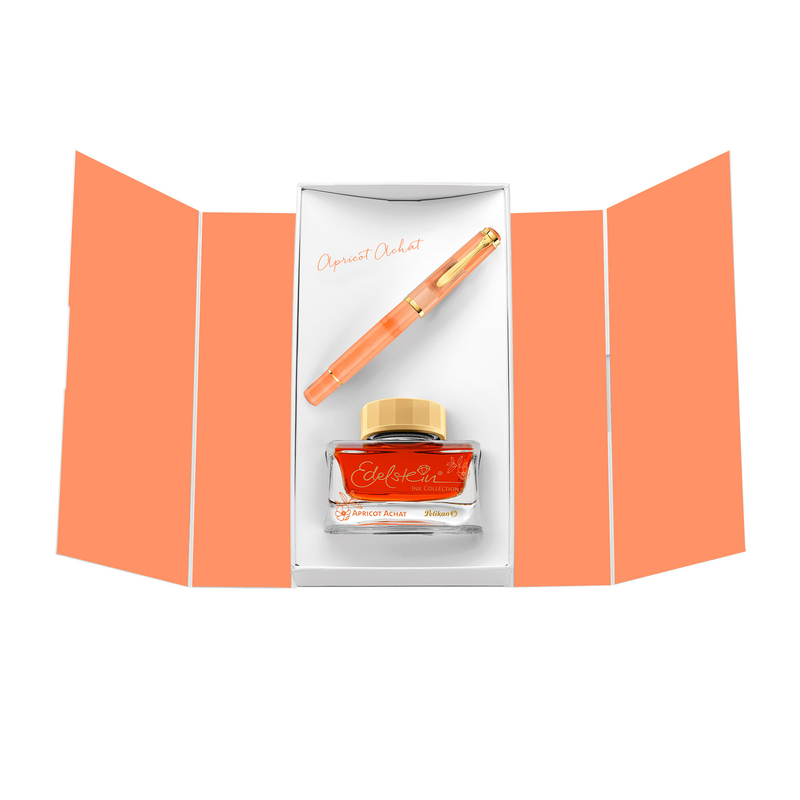 Pelikan Pelikan M200 Set Penna Stilografica e Inchiostro Apricot Achat Edizione Speciale 2025