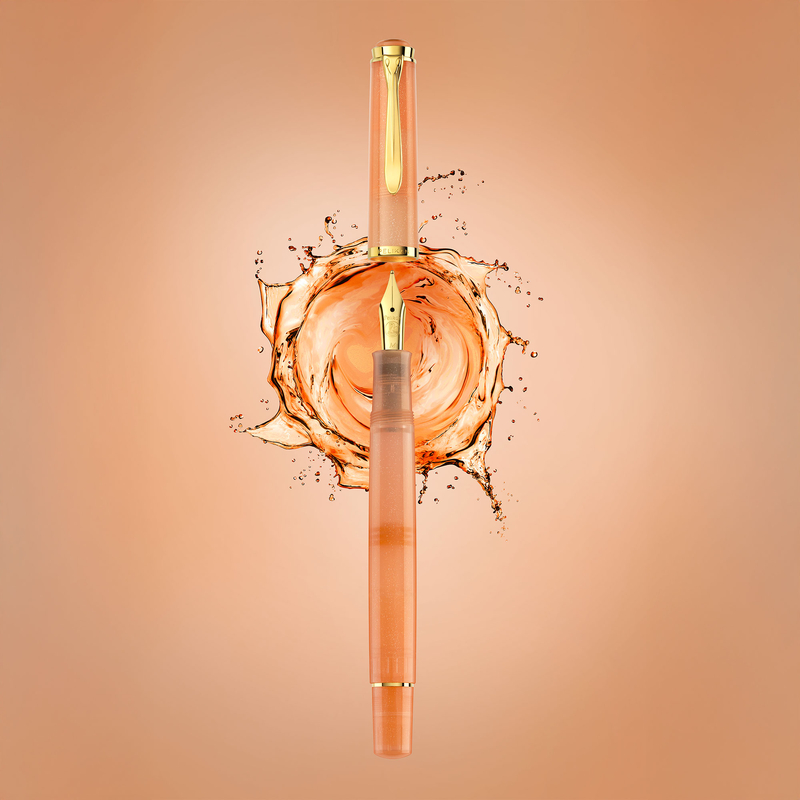 Pelikan Pelikan M200 Set Penna Stilografica e Inchiostro Apricot Achat Edizione Speciale 2025