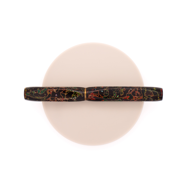 Wancher Wancher Densho Tsugaru 4 Facets Fountain Pen Kuro-age Raden