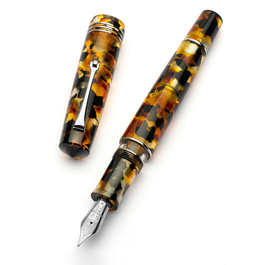 Leonardo Momento Zero Grande 2.0 Fountain Pen Sottobosco & Rhodium