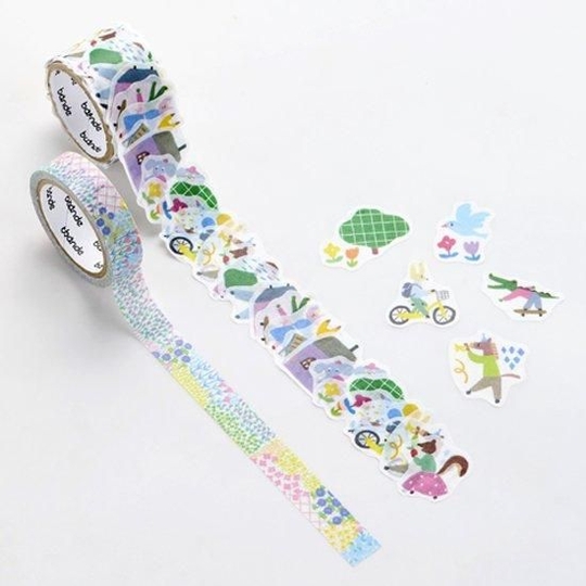 Bande Washi Tape Animal Town & Flower Garden