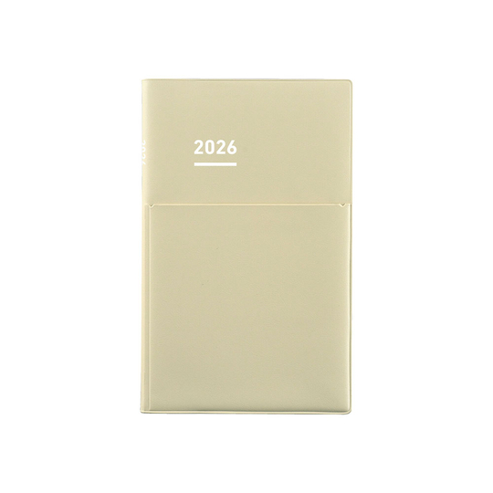 Kokuyo Jibun Techo Biz mini Agenda 2025 B6 Slim Beige