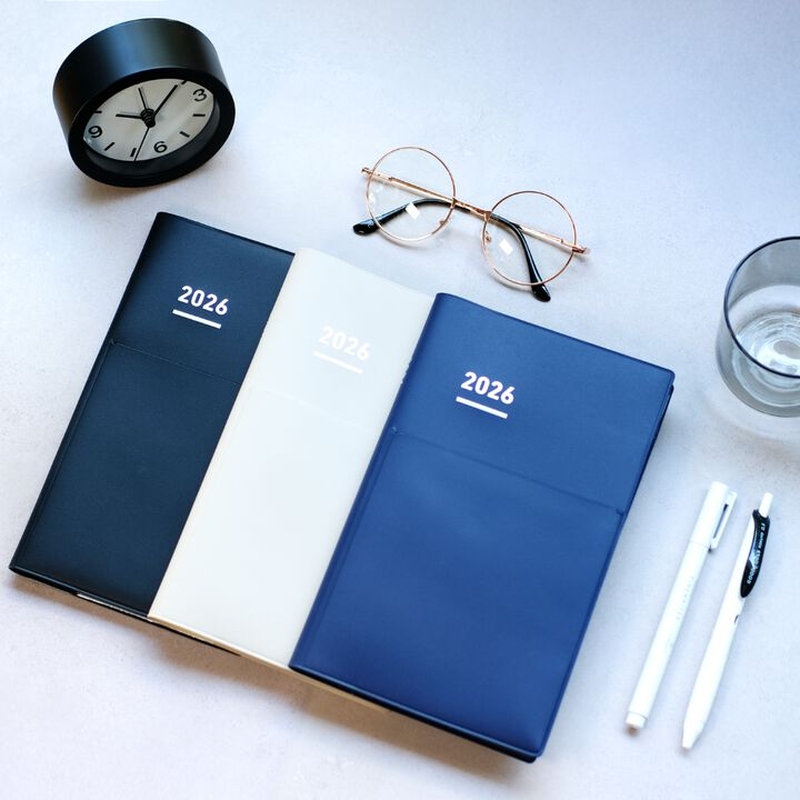 Kokuyo Kokuyo Jibun Techo Biz mini Agenda 2025 B6 Slim Beige