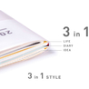 Kokuyo Kokuyo Jibun Techo First Kit mini Agenda 2025 B6 Slim Rossa