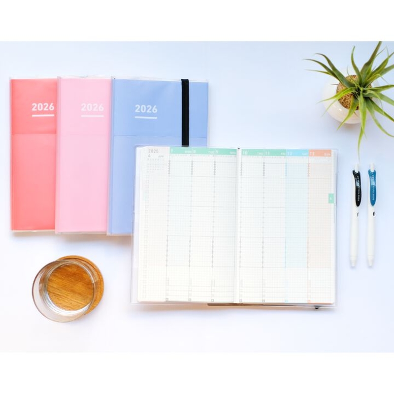 Kokuyo Kokuyo Jibun Techo First Kit mini Agenda 2025 B6 Slim Rossa