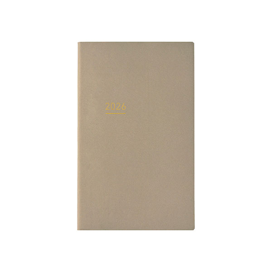 Kokuyo Jibun Techo Lite mini 2026 B6 Slim Beige