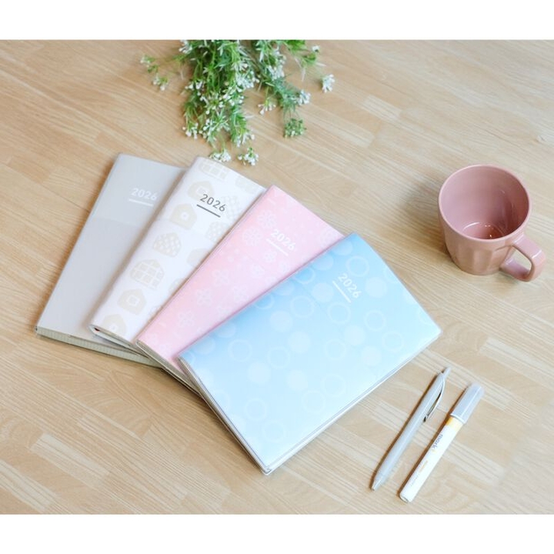 Kokuyo Kokuyo Jibun Techo Days mini 2026 B6 Slim SOU.SOU Pink