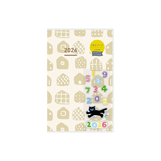 Kokuyo Jibun Techo Days mini 2026 B6 Slim SOU.SOU Ivory