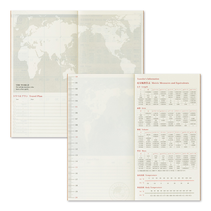Traveler's Company Traveler's Notebook Agenda 2026 Mensile Regular Size