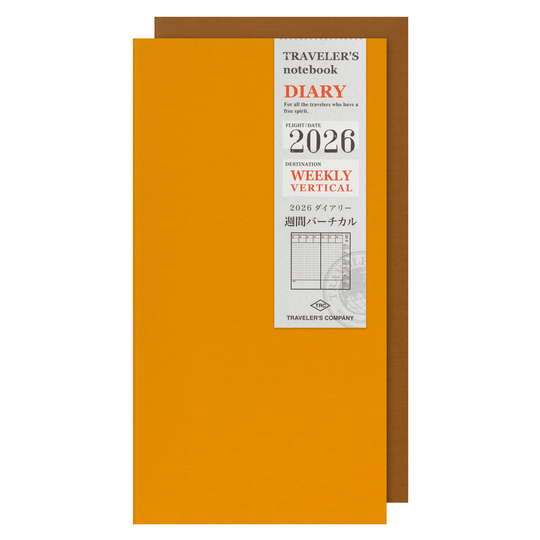 Traveler's Notebook Agenda 2026 Settimanale Verticale Regular Size