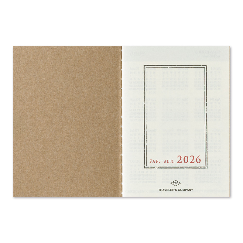 Traveler's Company Traveler's Notebook Refill 2026 Weekly Diary Passport Size