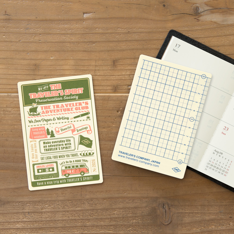 Traveler's Company Traveler's Notebook Plastic Sheet Underlay Passport Size 2026 Limited Edition