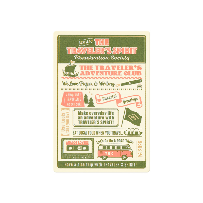 Traveler's Company Traveler's Notebook Sottopagina Passport Size 2026 in Edizione Limitata