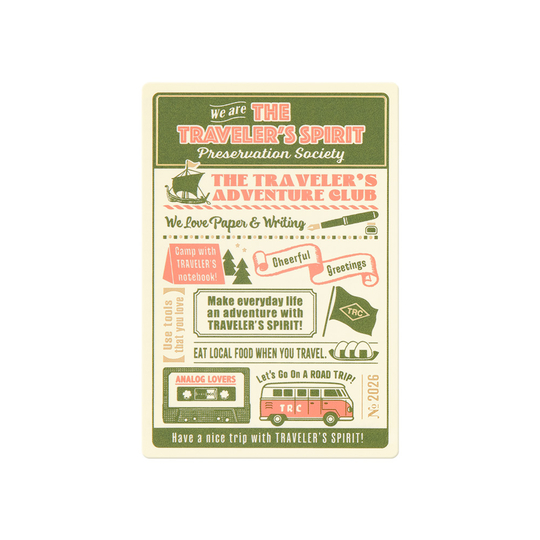 Traveler's Notebook Plastic Sheet Underlay Passport Size 2026 Limited Edition