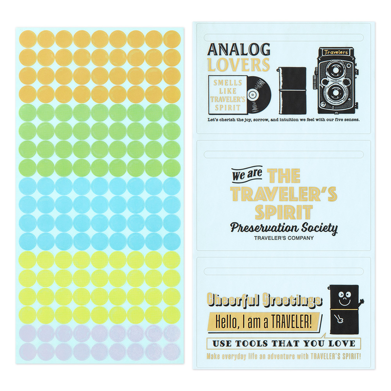 Traveler's Company Traveler's Notebook Customize Sticker Set for 2026 Diary