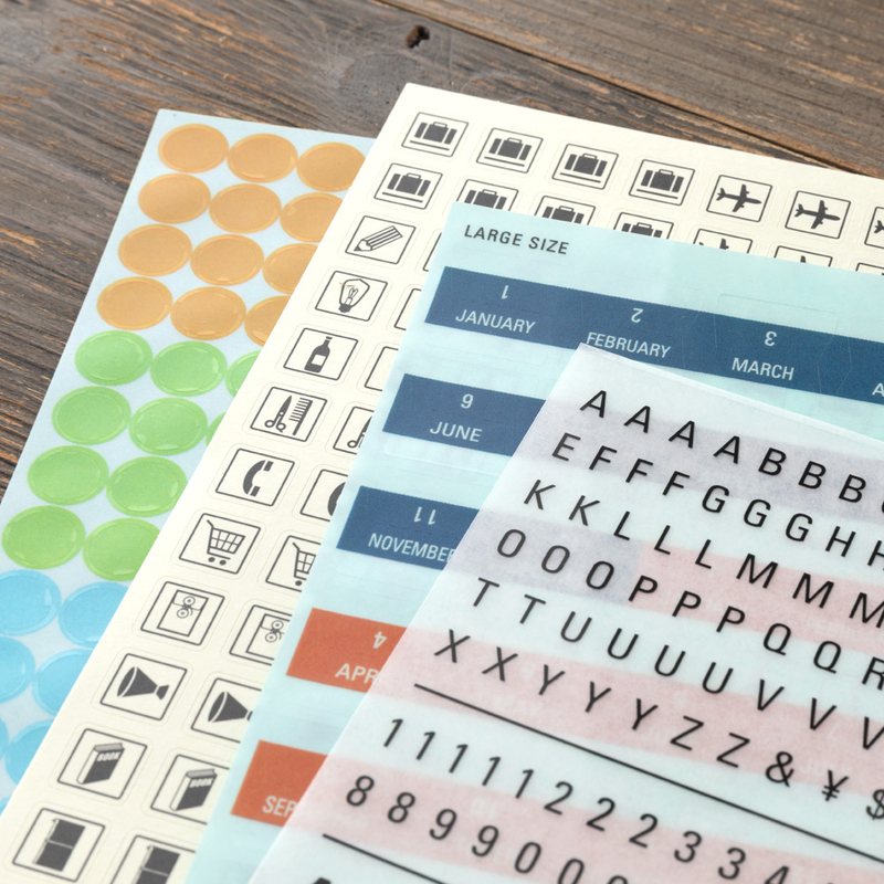 Traveler's Company Traveler's Notebook Customize Sticker Set for 2026 Diary