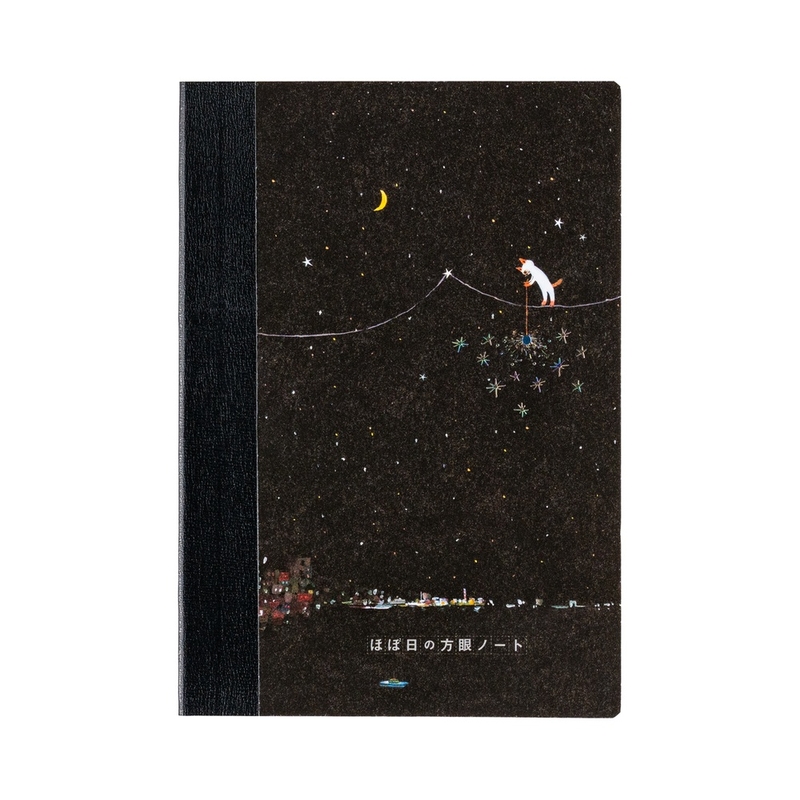 Hobonichi Hobonichi Graph Notebook A6 Hiroko Kubota: Another night of falling star sparklers Quadretti