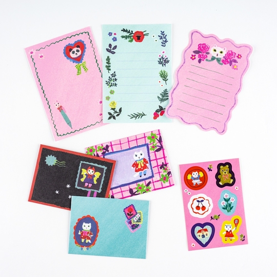 Hobonichi Mini Letter Set Yumi Kitagishi: White Cat's