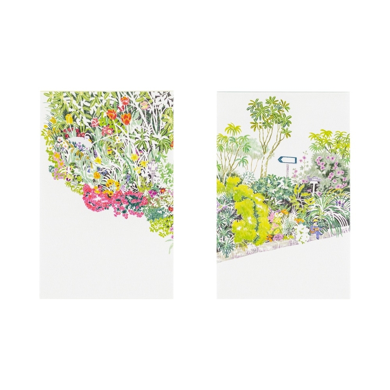 Hobonichi Hobonichi Brief Message Memos iyo okumi: Some Days Ago (Set di 2)