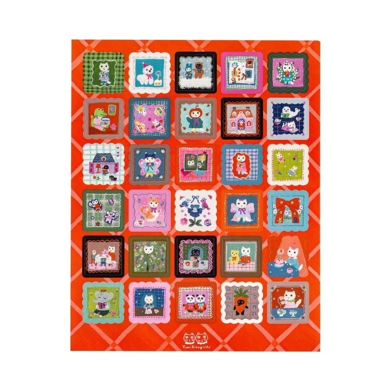 Hobonichi Hobonichi Stickers Yumi Kitagishi: Daily Life of White Cat