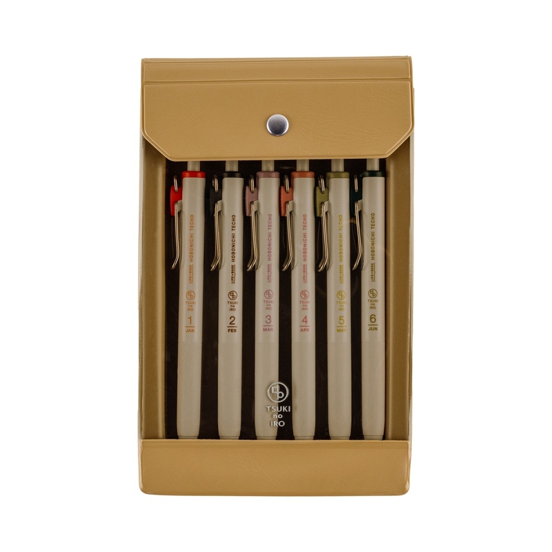 Hobonichi Hobonichi Uniball One - Jan-June Set of 6 Pens with Case
