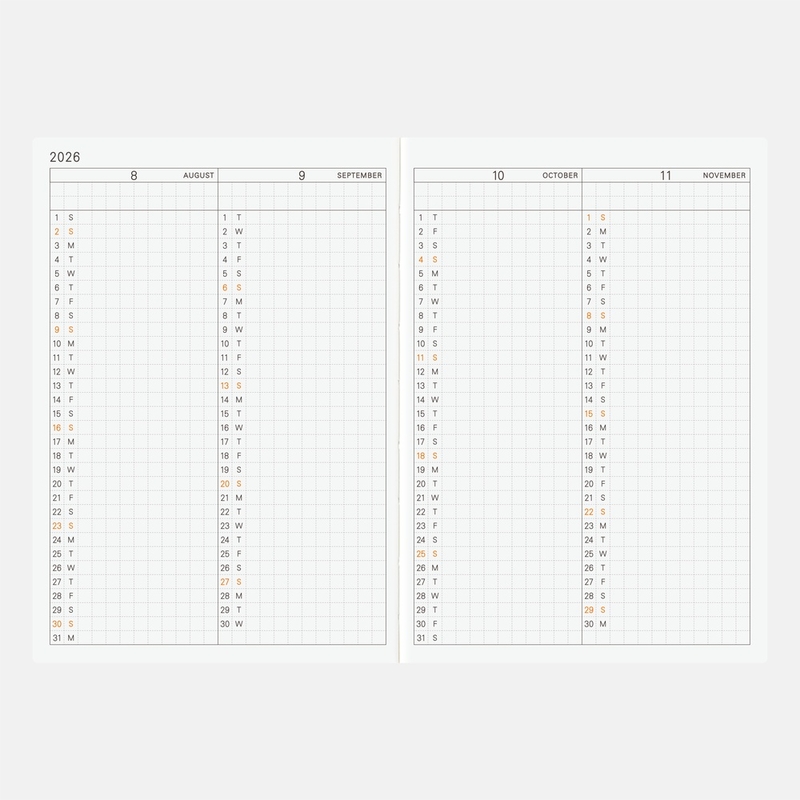 Hobonichi Hobonichi Techo Planner Book A6 2026