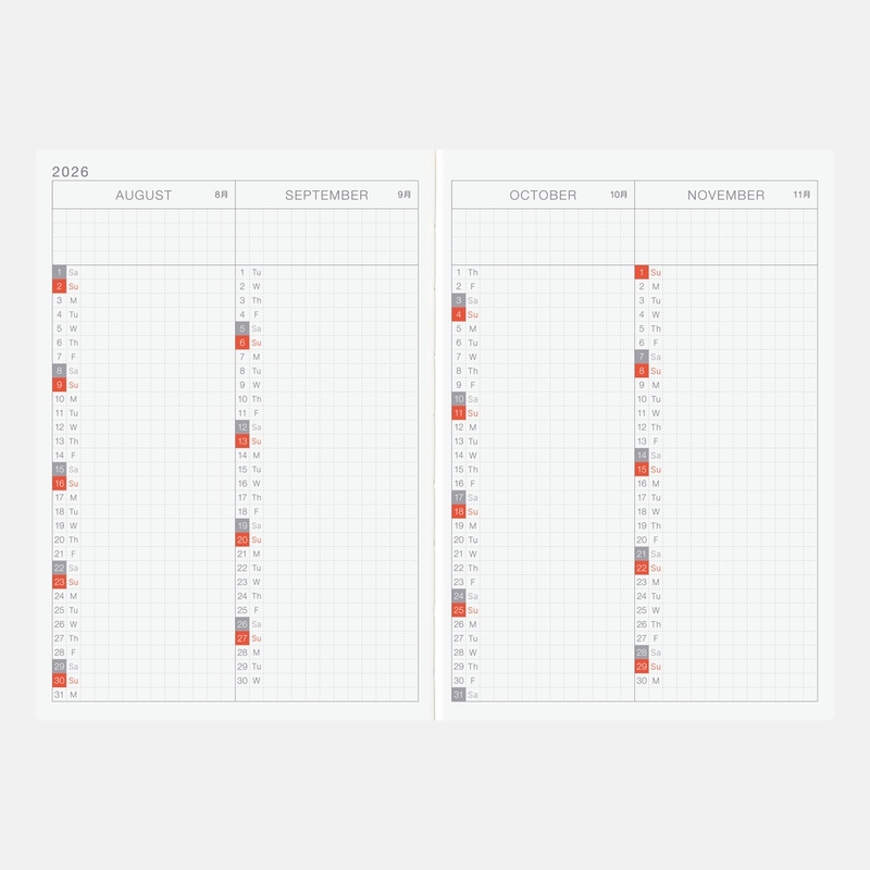 Hobonichi Hobonichi Techo Original Book A6 2026