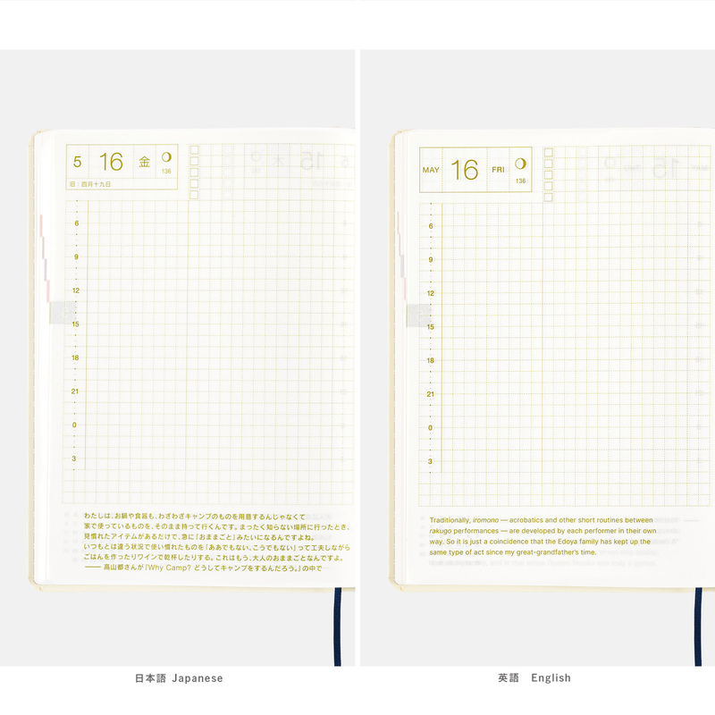 Hobonichi Hobonichi Hon A6 Virginia Lee Burton: The Little House Agenda 2026 Giornaliera