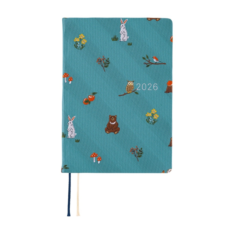 Hobonichi Hobonichi Hon A6 Bow & Tie: In the Forest Agenda 2026 Giornaliera