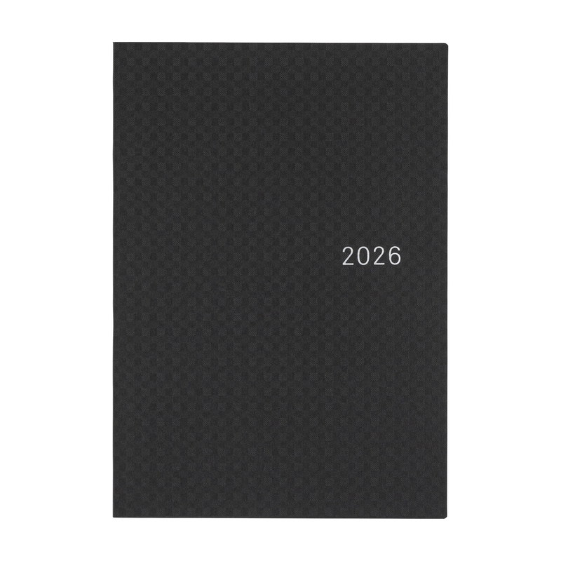 Hobonichi Hobonichi Hon A5 2026 Paper Series: Black Gingham