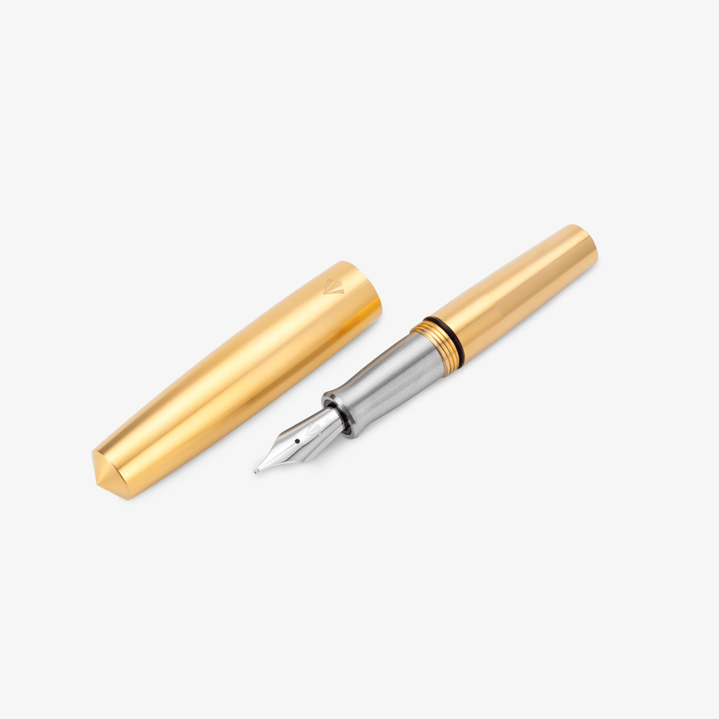 Gravitas Gravitas Pocket Penna Stilografica Raw Brass