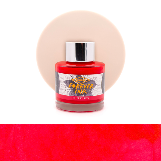 Diamine Forever Ink Cherry Red Ink Bottle 50 ml