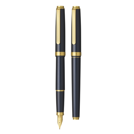 Platinum Biso Fountain Pen Nebula Black