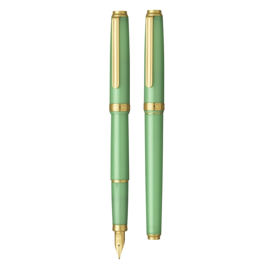 Platinum Biso Penna Stilografica Sparkle Mint Green Edizione Limitata