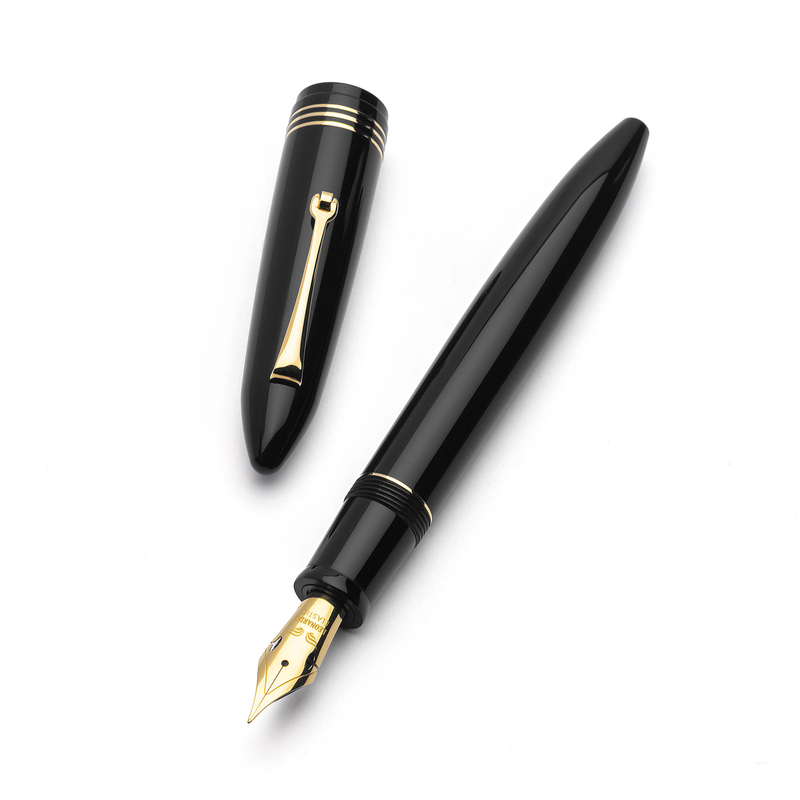 Leonardo Officina Italiana Leonardo Furore Penna Stilografica Notte di Furore & Oro 14k