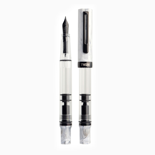Twsbi Eco Fountain Pen Carrara & Onyx