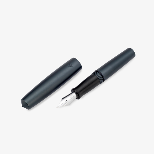 Gravitas Pocket Aluminium Fountain Pen Olive Grey