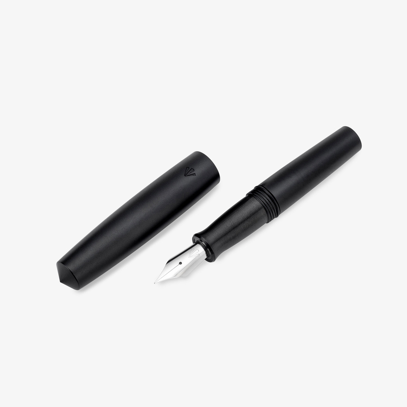 Gravitas Gravitas Pocket Aluminium Penna Stilografica Nera