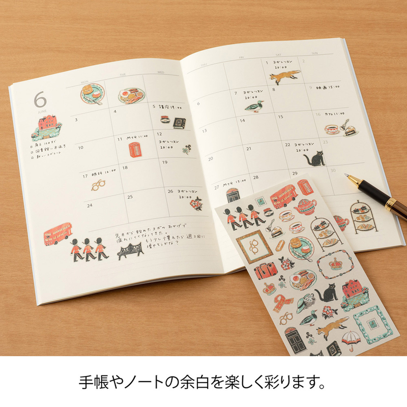Midori Midori Stickers British Motifs