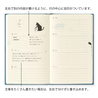 Midori Midori Book Style Diary 2026 B6 Cat Navy
