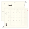 Midori Midori Book Style Diary 2026 Agenda Settimanale B6 Gatti Grigia
