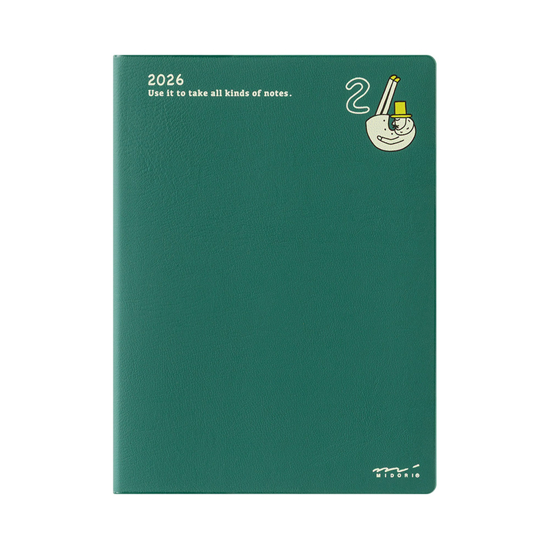 Midori Midori Pocket Diary 2026 Agenda Settimanale A6 Ojisan