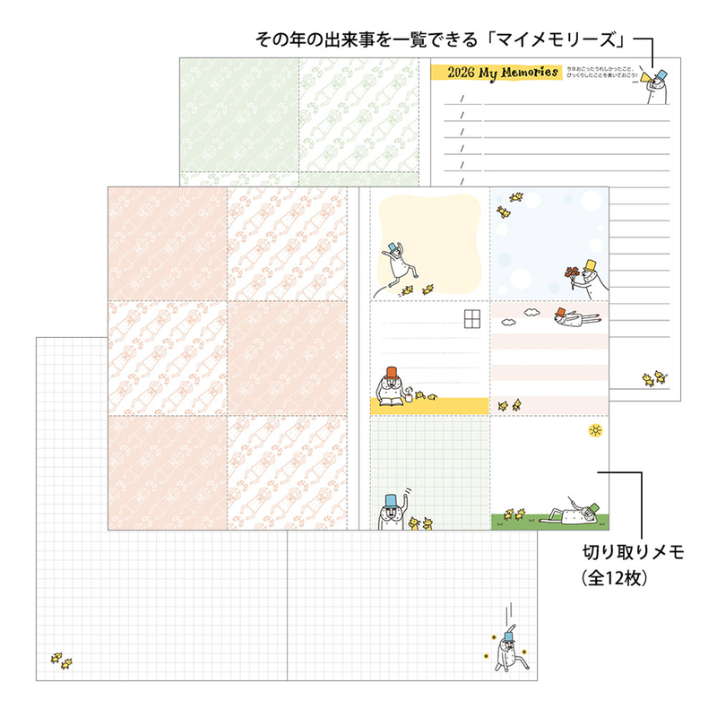 Midori Midori Pocket Diary 2026 Agenda Settimanale A6 Ojisan