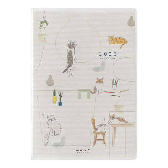 Midori Pocket Diary 2026 B6 Cat